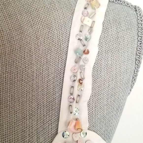 CITY DKNY Cami with Shell, Bead, and Sequin Trim - Picture 5 of 7